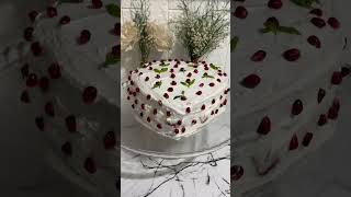 Aşk pastası ❤️🍰🍓 pasta yaspasta tarifler [upl. by Junna]