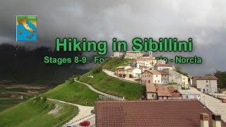 Hiking in Sibillini Foce  CastellucioNorcia stages 89 [upl. by Ikram]