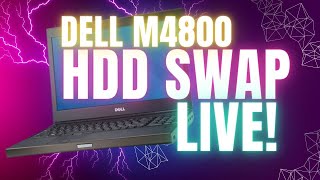 LIVE Changing the hdd in a Dell Precision M4800 [upl. by Eninnaej570]