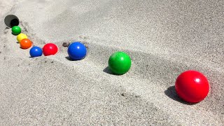 Marble Run Enjoyed in Nature ☆ Fun Time with Rolling Balls [upl. by Etnaid]