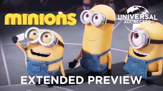 Illumination presents Minions  Kevin Stuart amp Bob Find a New Master  Extended Preview [upl. by Kcirdlek]