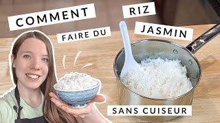 COMMENT CUIRE DU RIZ JASMIN DANS UNE CASSEROLE  HOW TO COOK JASMIN RICE  HOP DANS LE WOK [upl. by Akenal]