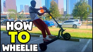 How To Wheelie Any Electric Scooter in 1 Day [upl. by Jp]