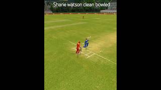 Shane Watson Clean Bowled easy wicket taking trick ball in rc 24viralytshortspiyushgaming00 [upl. by Oilalue]