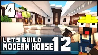 Minecraft Lets Build Modern House 12  Part 4  Download [upl. by Mendelson558]