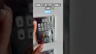 How to Easily Change Your Kwikset Door Lock Battery  Quick Guide [upl. by Iznekcam]