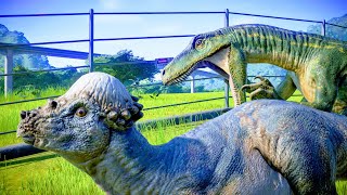 HERRERASAURUS Hunting In Slow Mo  Jurassic World Evolution [upl. by Aneehsal]