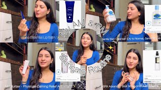 Skincare Routine for Dry Skin  My Am amp Pm Routine  Best for beginners  Simple routine ✨🤌🏻 [upl. by Nilyad]