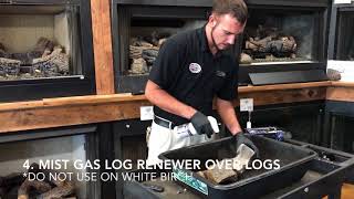 Fireside Tutorial How to clean your gas logs [upl. by Viviana]