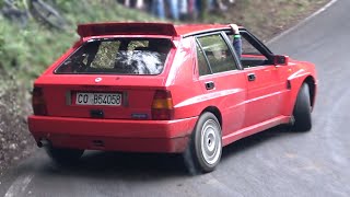 RWD Lancia Delta Integrale goes CRAZY on a Mountain Road  Drifts amp Sideways Action [upl. by Aniretake]