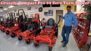 Gravely Compact Pro 34 Zero Turn Lawn Mower [upl. by Haneehs43]