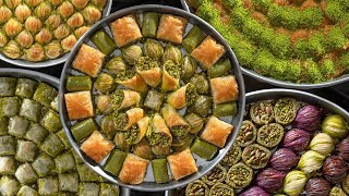 Best Seven Types Of Turkish Baklava  The Journey Of Making Baklava [upl. by Jon]