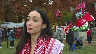 Portland election protesters ‘Workers deserve more’ [upl. by Sexela]