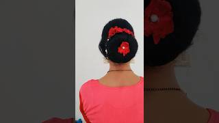 Simple Hairstyles For This Karwachauth 👍🏼🤩 trend shorst hairstyle simplehairstylekarwachauth [upl. by Nilerual]