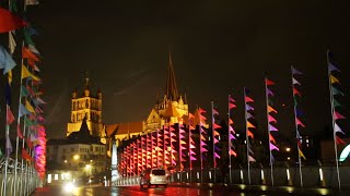 Balade nocturne à Lausanne Lumières [upl. by Rednirah]