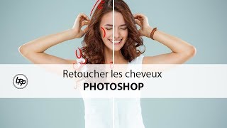 COMMENT RETOUCHER les CHEVEUX dans PHOTOSHOP [upl. by Airdnat]