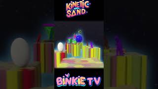 Bowling Ball Smashes Kinetic Sand Pins 🎳🌴 Fun Color Learning for Kids kineticsandplay kineticsand [upl. by Sonia]