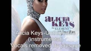 Alicia Keys  Unthinkable Instrumental [upl. by Gabriell]