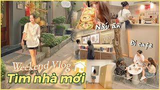 Weekend Vlog Đi cafe xem nhà mới nấu nướng chăm sóc bản thân [upl. by Esenahs914]