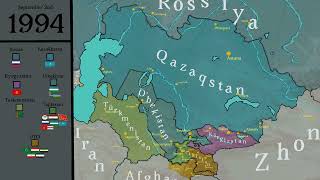 The PostSoviet Conflicts in Central Asia the timeline [upl. by Rosemarie316]