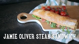 Jamie Oliver steak sandwich BA Recipes [upl. by Atalya]