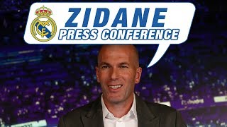 ZINEDINE ZIDANE  Back at Real Madrid press conference [upl. by Enoid]