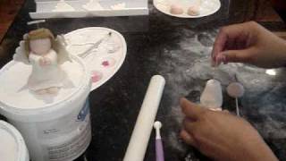 How to make a FONDANT ANGEL PART 2 [upl. by Crockett]