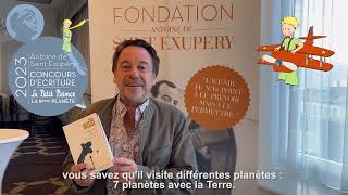 Lancement du concours décriture quotLe Petit Prince  La 8ème planètequot avec Michel Bussi [upl. by Racklin]