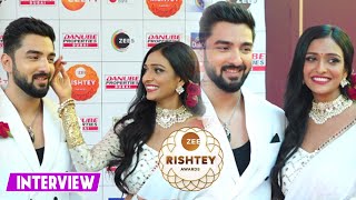 Zee Rishtey Awards 2024 Rohit Suchanti And Aishwarya Khare On Bhagya Laxmi Best Jodi Award amp More [upl. by Krystle]