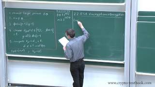 Lecture 12 The RSA Cryptosystem and Efficient Exponentiation by Christof Paar [upl. by Stiegler637]