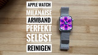 How to Reinigen Apple Watch Milanaise Armband subscribe 4 K Video apple applewatch diy [upl. by Lyndsay]