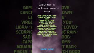 Zodiac Signs as The Everly Brothers Songs [upl. by Hamner]