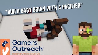 Baby GRIAN with a PACIFIER  Hermitcraft x Gamers Outreach [upl. by Einahpehs]