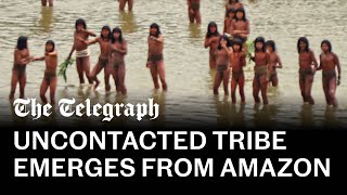 Rare footage of largest uncontacted tribe in the world shows disaster in the making [upl. by Ainirtac]