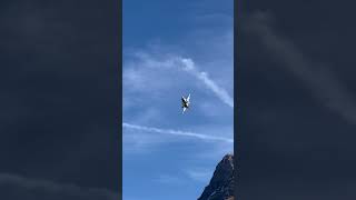 Swiss🇨🇭Air Force F18 Hornets shooting practice on the Axalp Airshow f18 axalp superhornet [upl. by Remo]