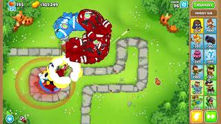 Bloons TD 6  How far did i get with these Monkey SubsTier 5s Only [upl. by Rissa]