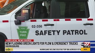 New flashing green lights for plow and emergency trucks [upl. by Nahraf422]