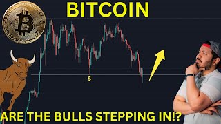 BITCOIN  ARE THE BULLS STEPPING IN crypto [upl. by Ahsemrac504]