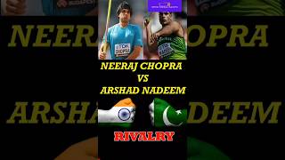 Neeraj Chopra Vs Arshad Nadeem  Rivalry 😯💯 neerajchopra arshadnadeem olympics [upl. by Tolkan]