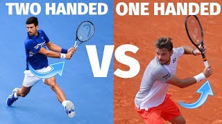 Tennis Backhand  One Handed vs Two Handed Backhand [upl. by Euk723]