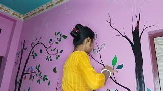 Wall Painting wall wallpainting [upl. by Singer]