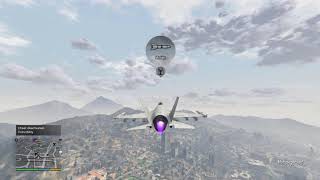 How to steal land and save the P996 LAZER jet in GTA V [upl. by Evot]