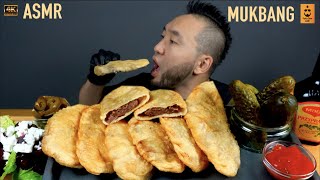 ASMR Mongolian Beef Pie  Beetroot And Fita Cheese Salad  Gherkins Mukbang  Монгол ХУУШУУР  먹방 [upl. by Anyahs]