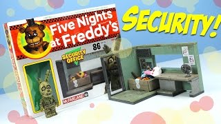 Five Nights at Freddys 3 Security Office with Springtrap McFarlane Construction Sets [upl. by Takeo]