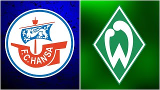 🔴SV Werder Bremen  Hansa Rostock  Watchalong Realnico [upl. by Landan]