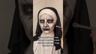 Valak The Nun Halloween Makeup  sianmariamua x Coloured Contacts [upl. by Anigger]