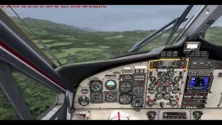 Landing at FIGARI sud corseLFKF FSX IVAO [upl. by Nauqad204]