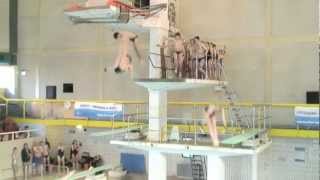 Diving at the Mayflower swimming pool in Plymouth Devon [upl. by Aitret]