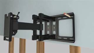 TV Wall Mount Bracket for 3770 Inches TVs  Full Motion with Articulating Arm amp Swivel [upl. by Artus]