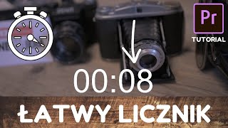 ŁATWY LICZNIK w 4 minuty Tutorial Premiere Pro [upl. by Ozne]